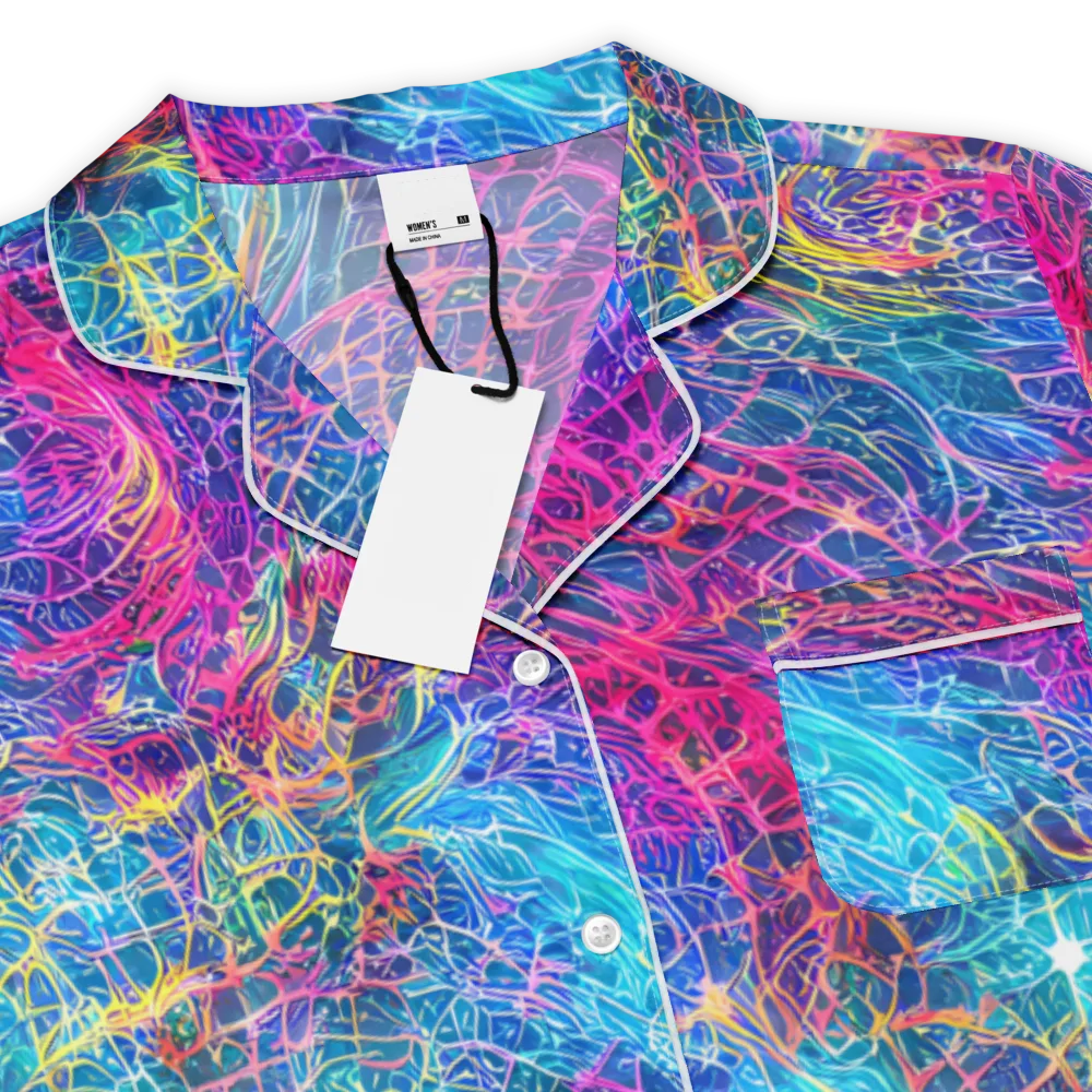 Hypercolor Rapture on Women's Short Sleeve Pajama Top — Product details