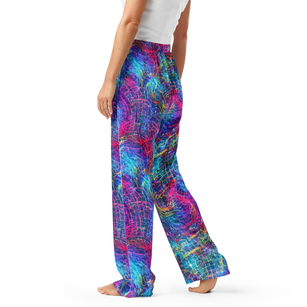 Hypercolor Rapture on Women's Pajama Pants — Left