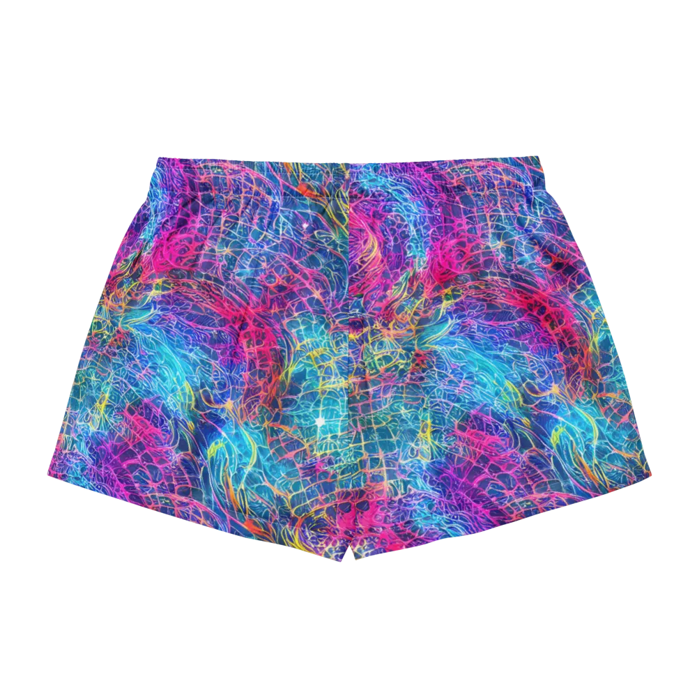 Hypercolor Rapture on Women's Pajama Shorts — Back