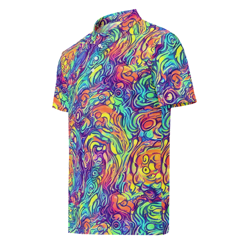 Citrus Voltage on Men's Slim Fit Polo Shirt — Left Front