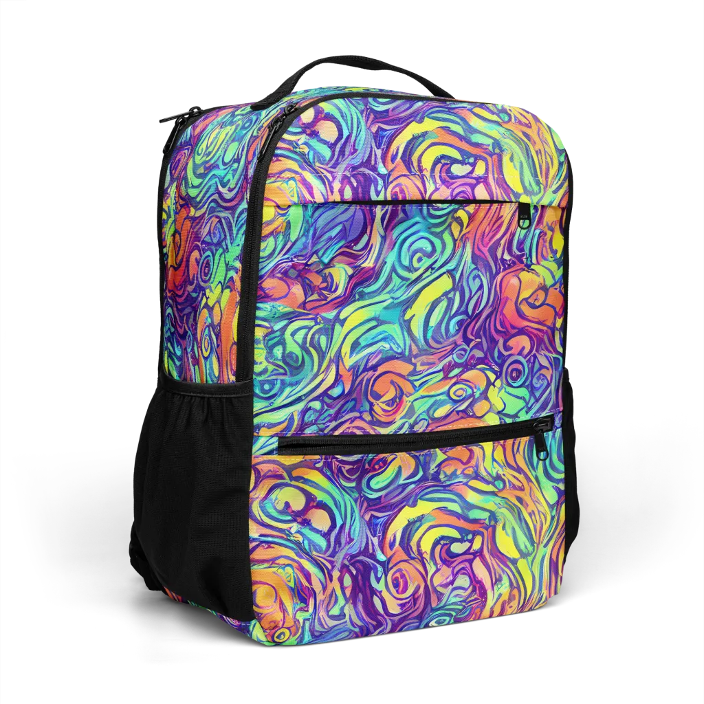 Citrus Voltage on Utility Backpack — Right Front