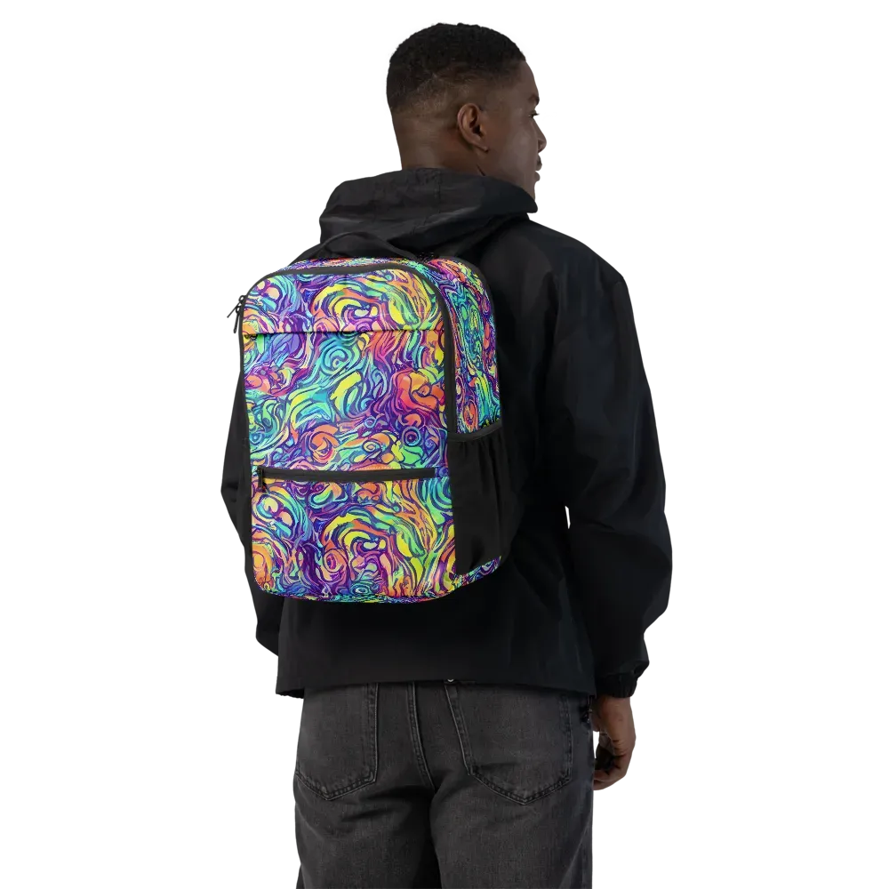 Citrus Voltage on Utility Backpack — Back
