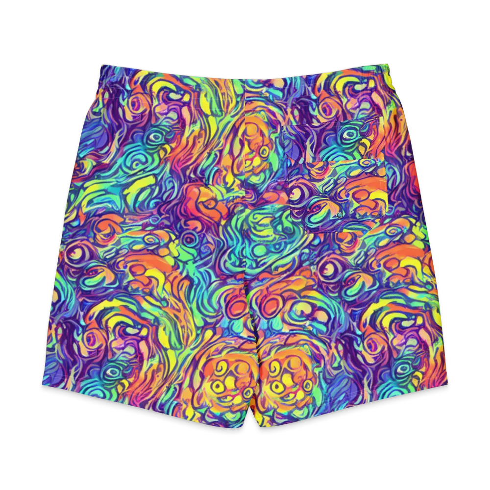 Citrus Voltage on Men's Board Shorts — Back