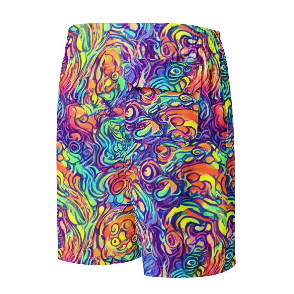 Citrus Voltage on Men's Board Shorts — Back