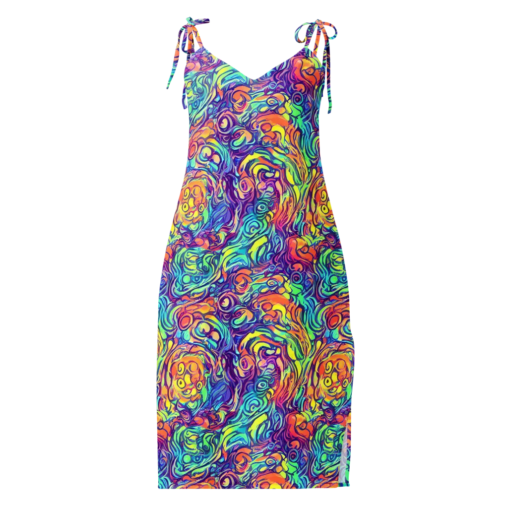 Citrus Voltage on Slip Dress — Front
