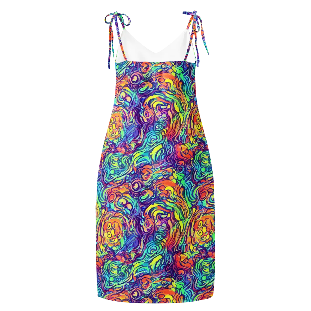 Citrus Voltage on Slip Dress — Back
