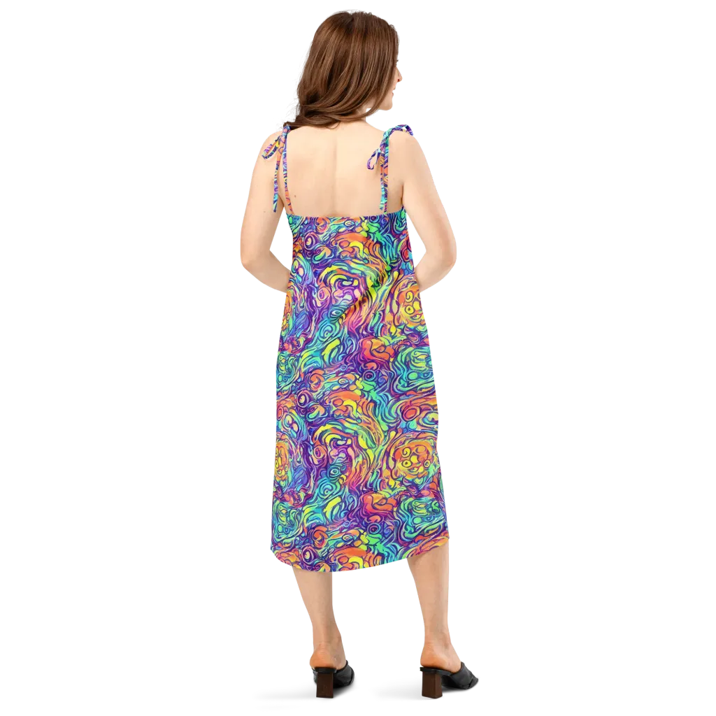 Citrus Voltage on Slip Dress — Back