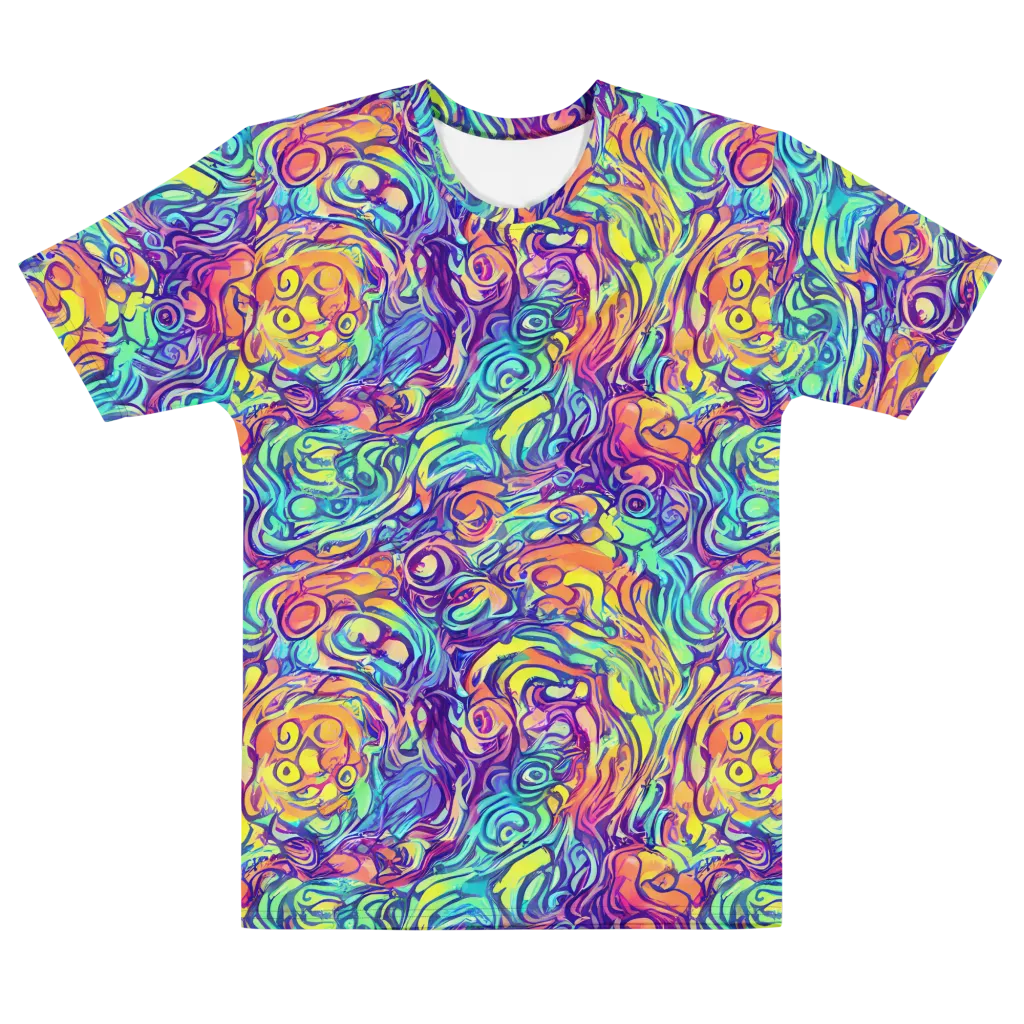 Citrus Voltage on Men's Cotton Crew Neck T-Shirt — Front