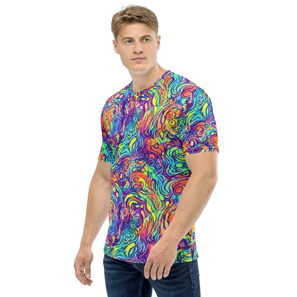 Citrus Voltage on Men's Crew Neck T-Shirt — Left