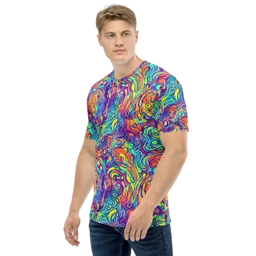 Citrus Voltage on a Men's Crew Neck T-Shirt