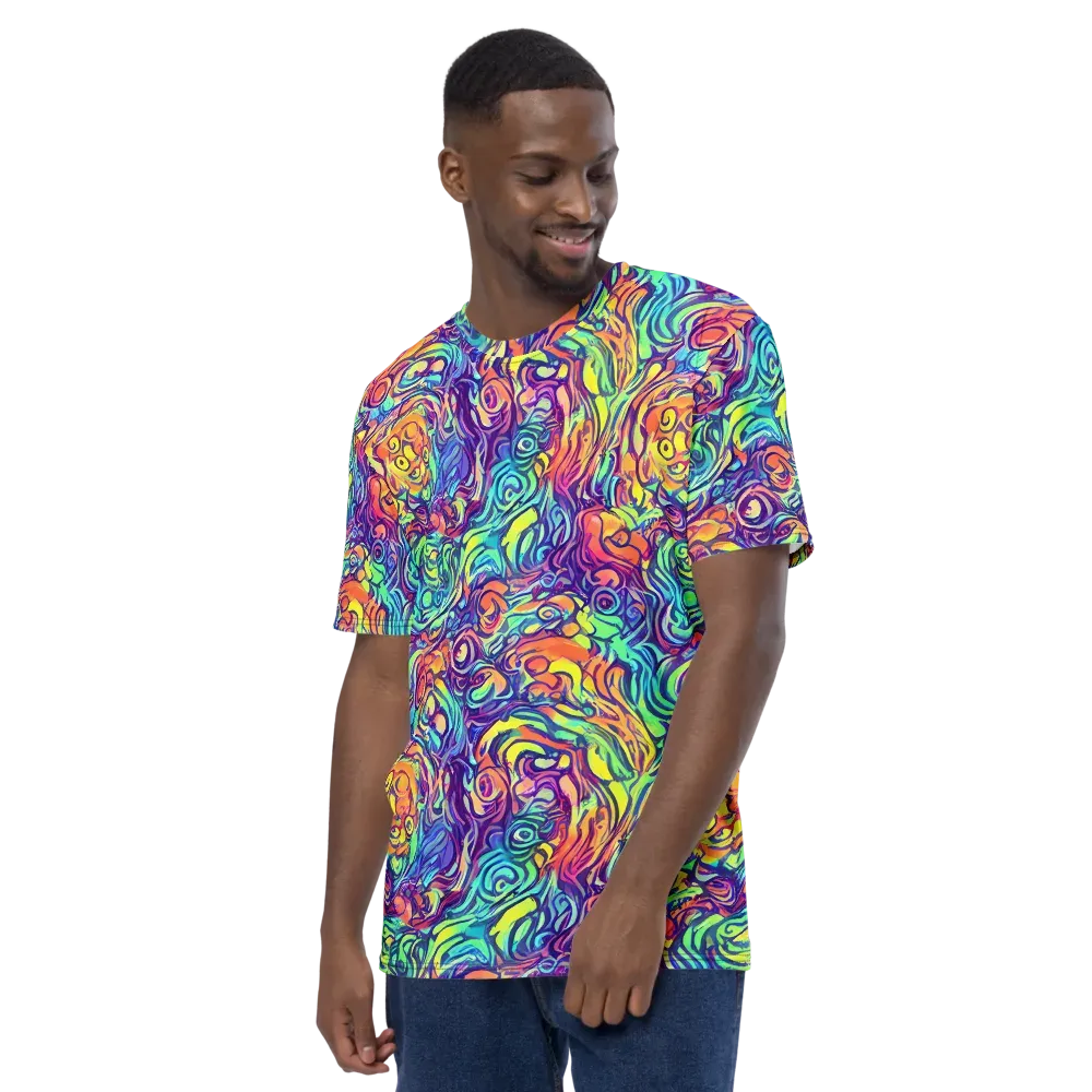 Citrus Voltage on Men's Crew Neck T-Shirt — Left