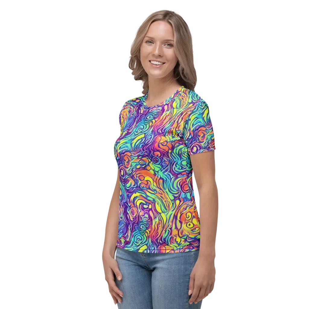 Citrus Voltage on Women's Crew Neck T-Shirt — Left