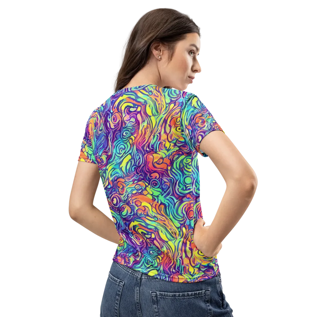 Citrus Voltage on Women's Crew Neck T-Shirt — Back