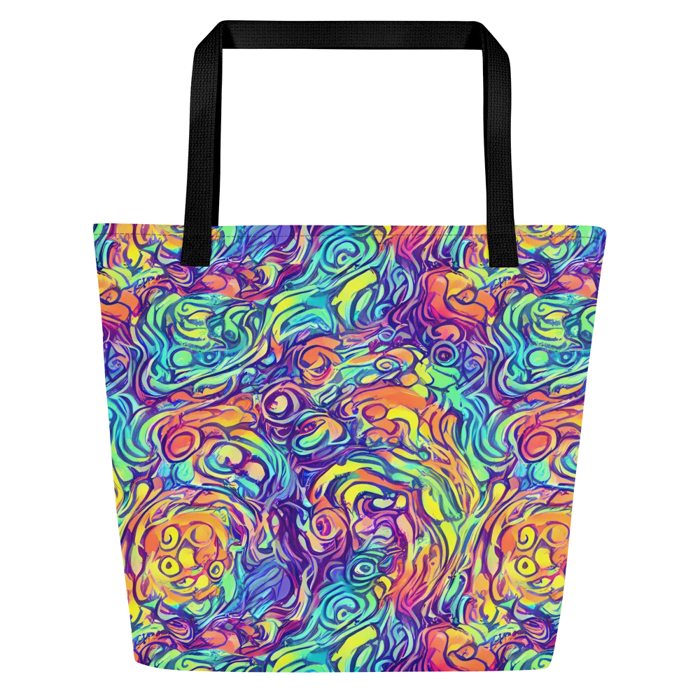 Citrus Voltage on Large Tote Bag W/ Pocket — Front