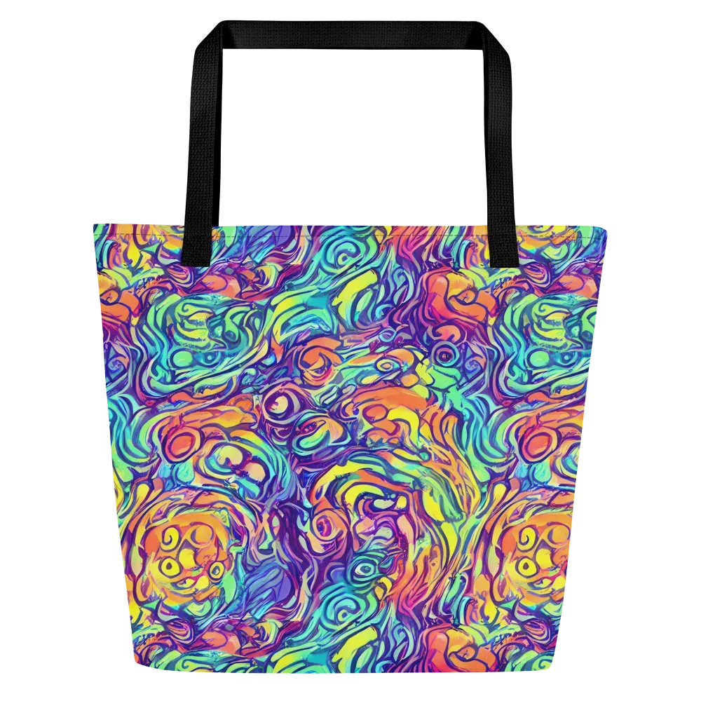 Citrus Voltage on Large Tote Bag W/ Pocket — Front