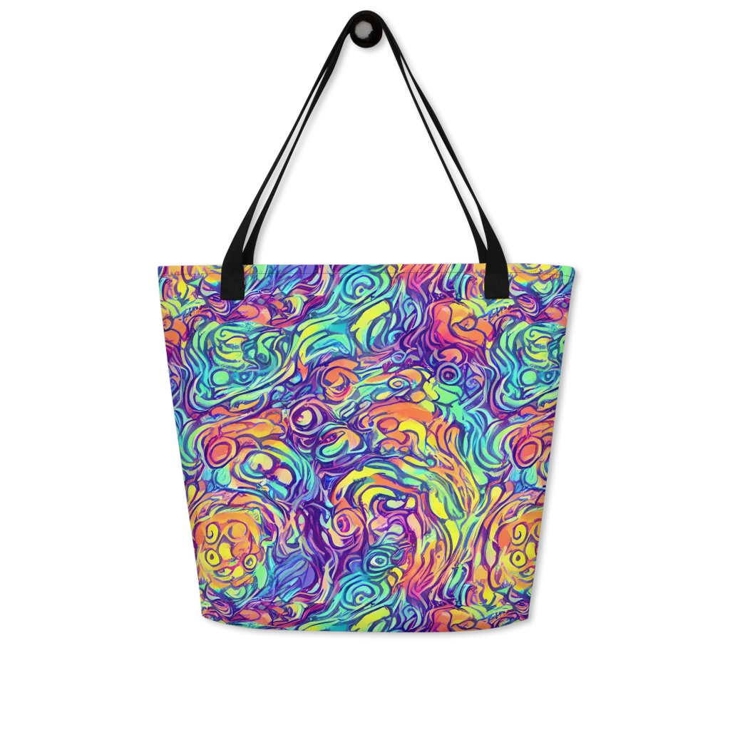 Citrus Voltage on Large Tote Bag W/ Pocket — Front
