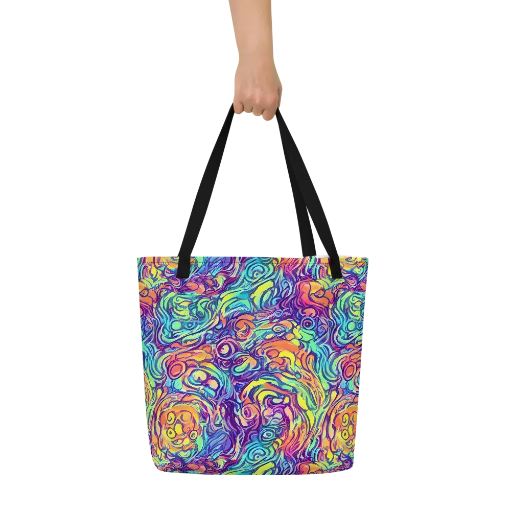 Citrus Voltage on Large Tote Bag W/ Pocket — Front