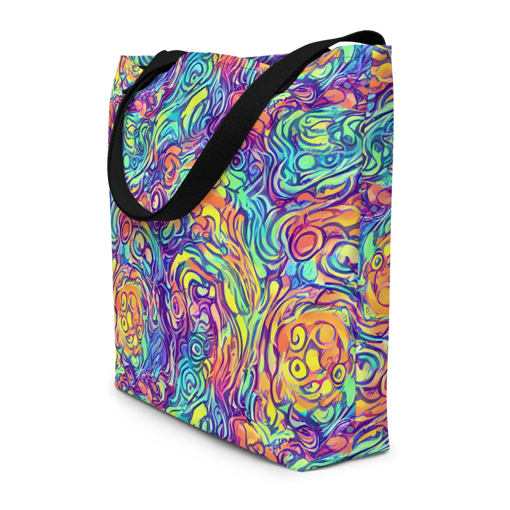 Citrus Voltage on Large Tote Bag W/ Pocket — Front