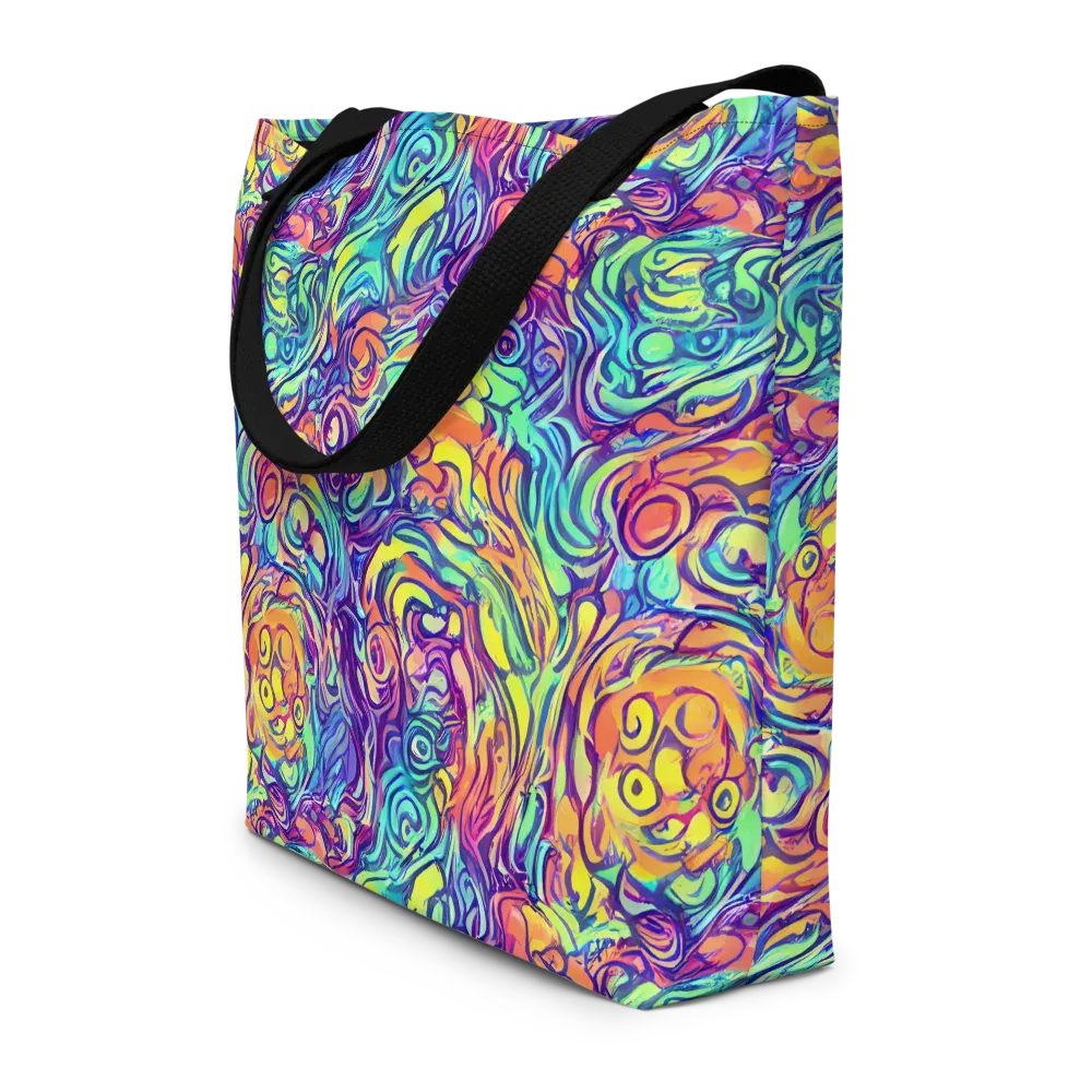 Citrus Voltage on Large Tote Bag W/ Pocket — Front