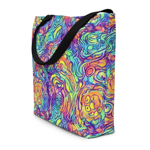 Citrus Voltage on a Large Tote Bag W/ Pocket