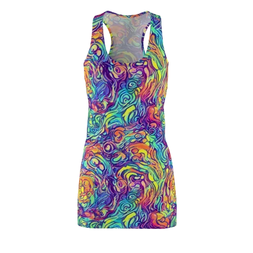 Citrus Voltage on a Racerback Dress