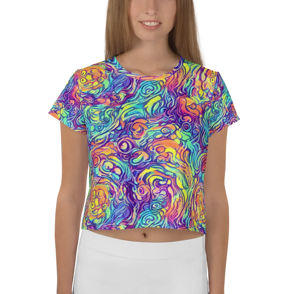 Citrus Voltage on Crop Tee — Front