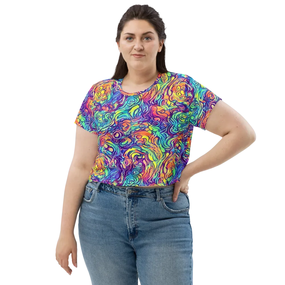 Citrus Voltage on Crop Tee — Front
