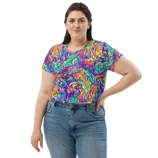 Citrus Voltage on a Crop Tee
