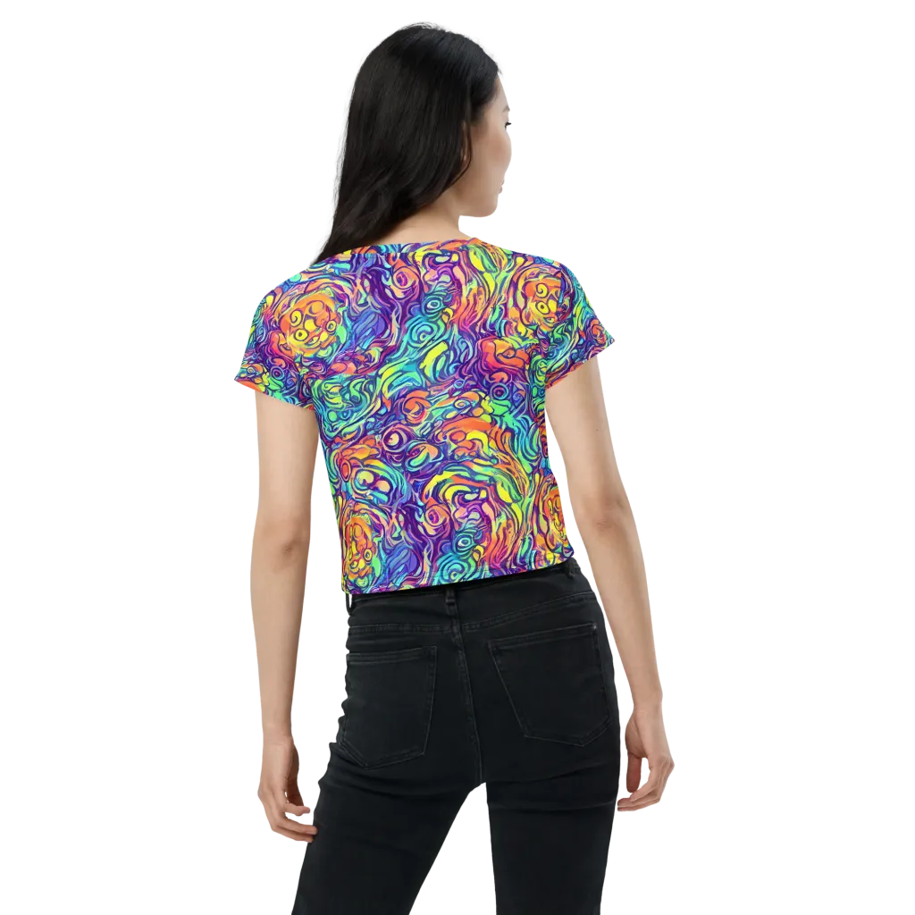 Citrus Voltage on Crop Tee — Back
