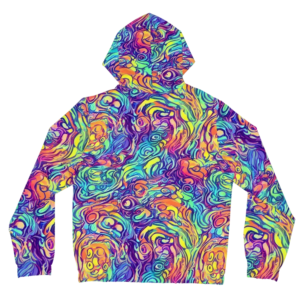 Citrus Voltage on Women's Full-Zip Hoodie — Back
