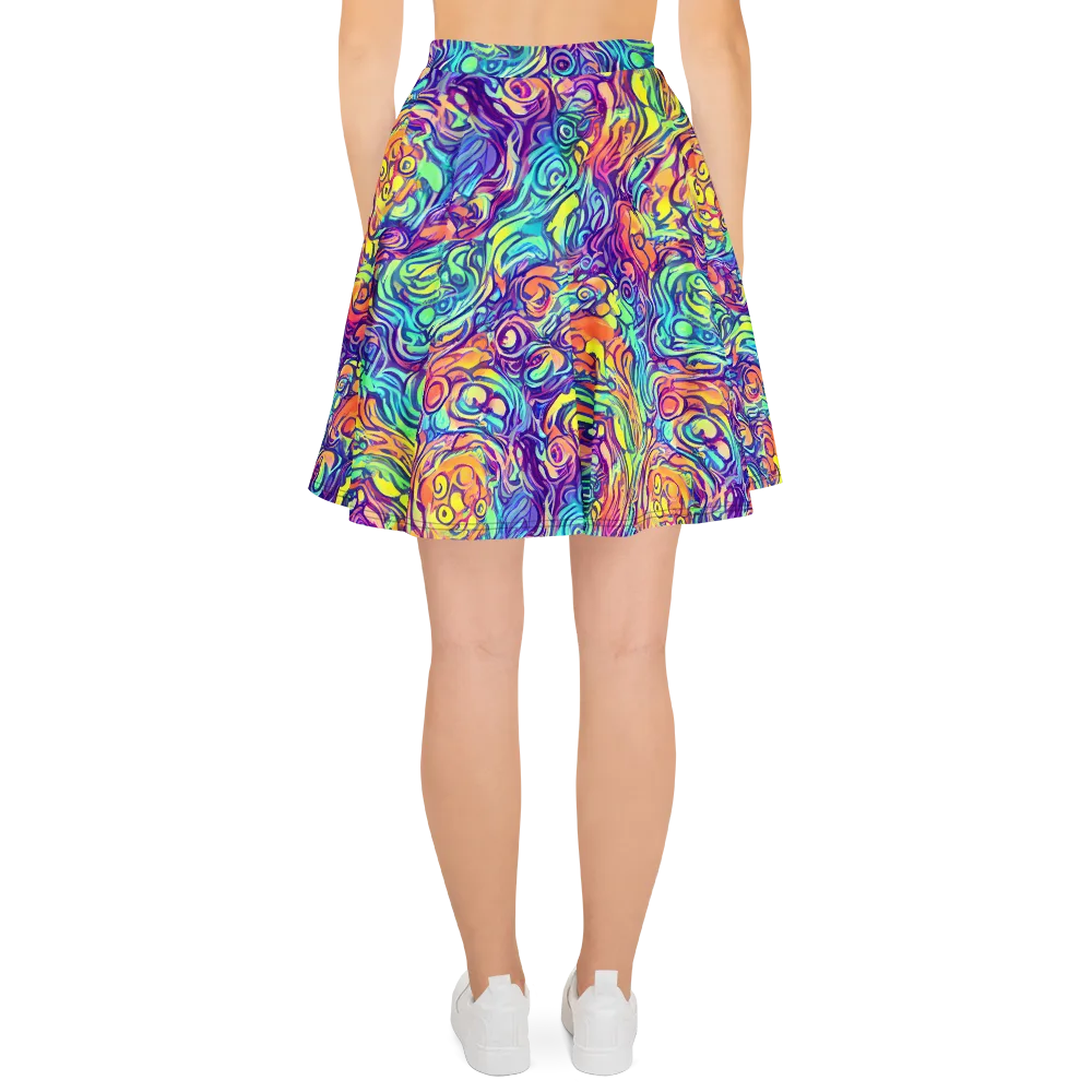 Citrus Voltage on Skater Skirt — Back