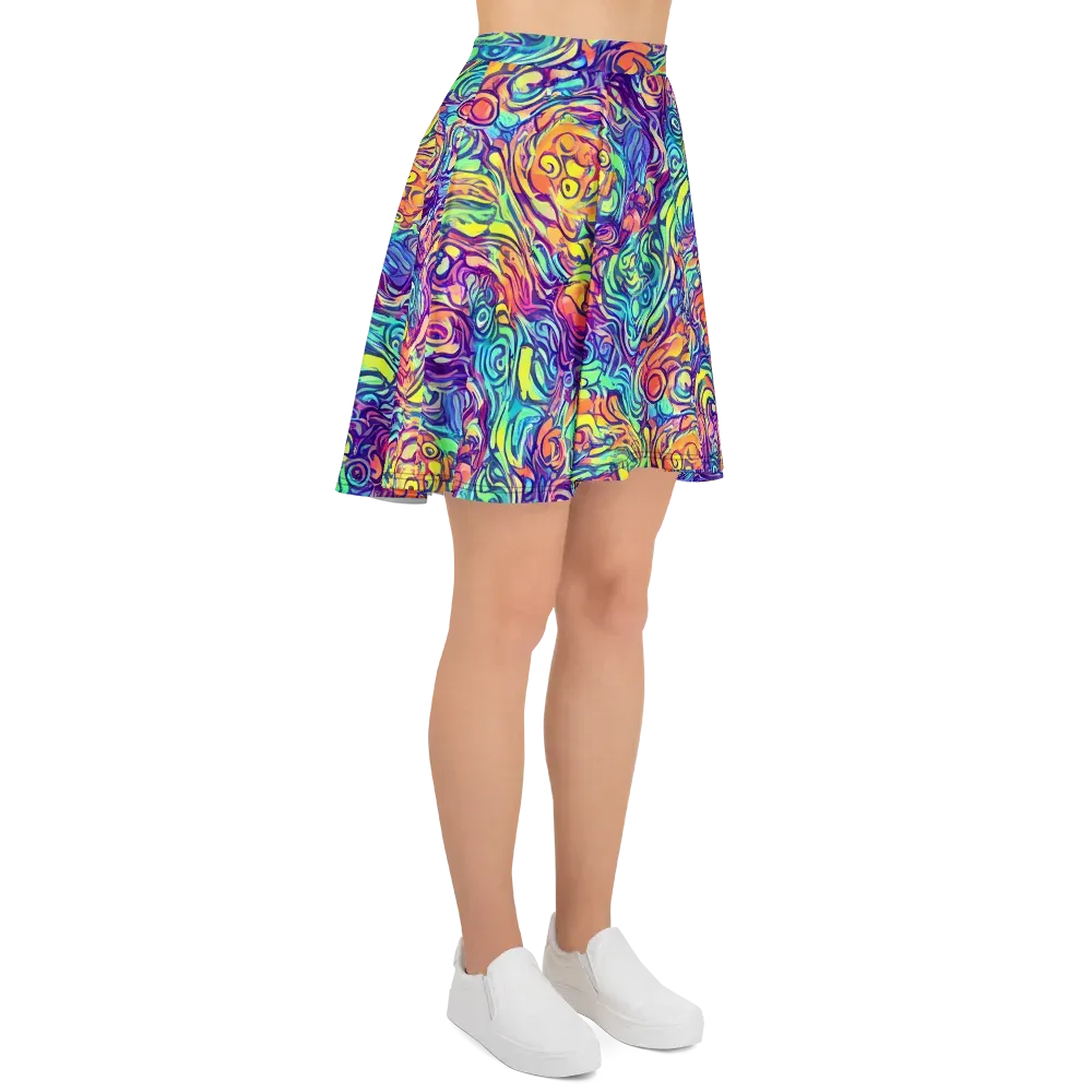 Citrus Voltage on Skater Skirt — Right