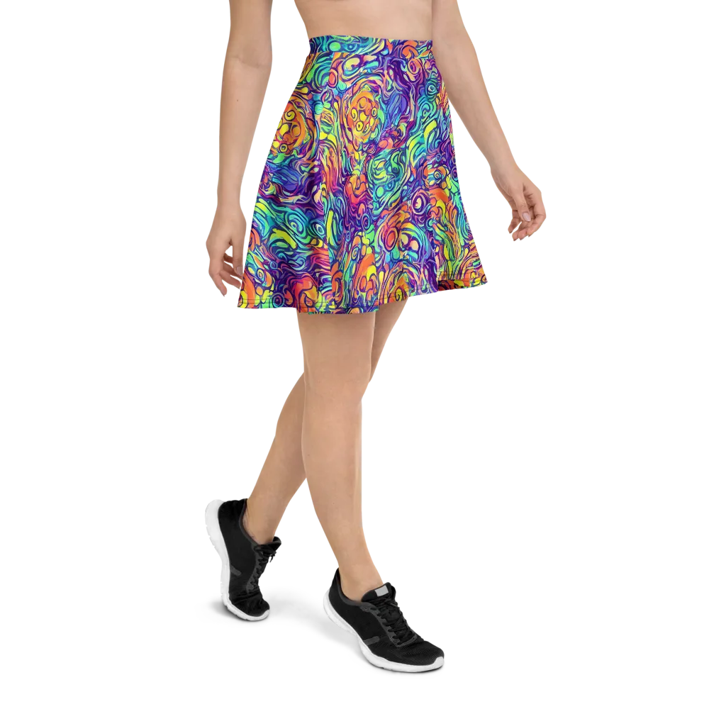 Citrus Voltage on Skater Skirt — Right