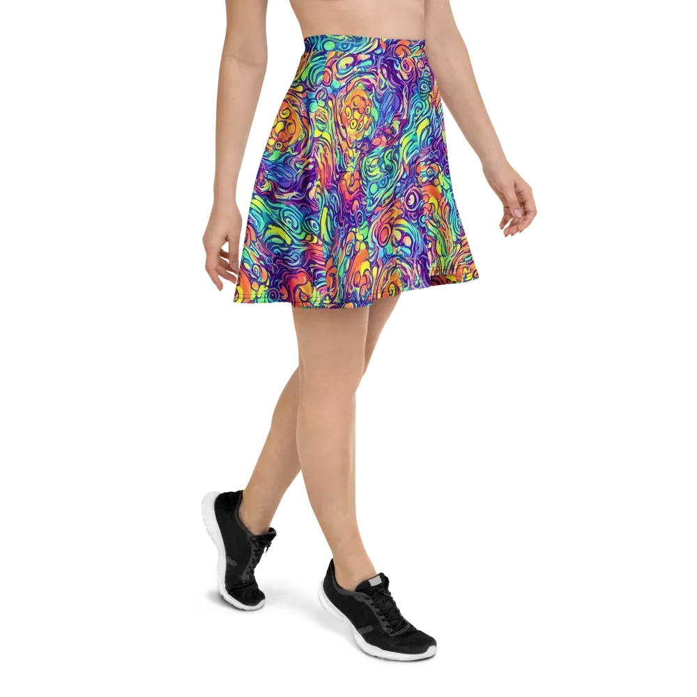 Citrus Voltage on Skater Skirt — Right