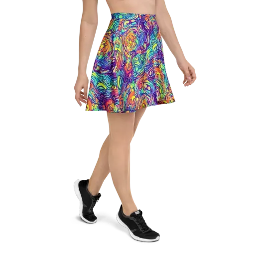 Citrus Voltage on a Skater Skirt