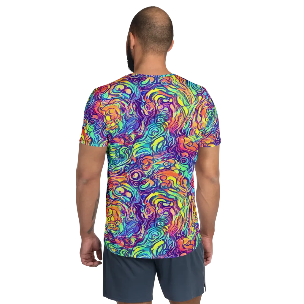 Citrus Voltage on Men's Athletic T-Shirt — Back