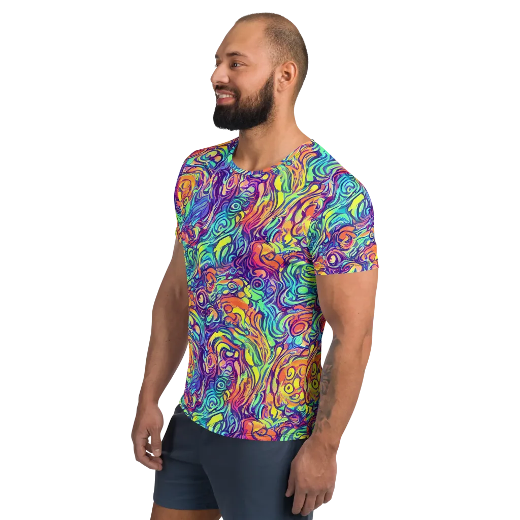 Citrus Voltage on Men's Athletic T-Shirt — Left