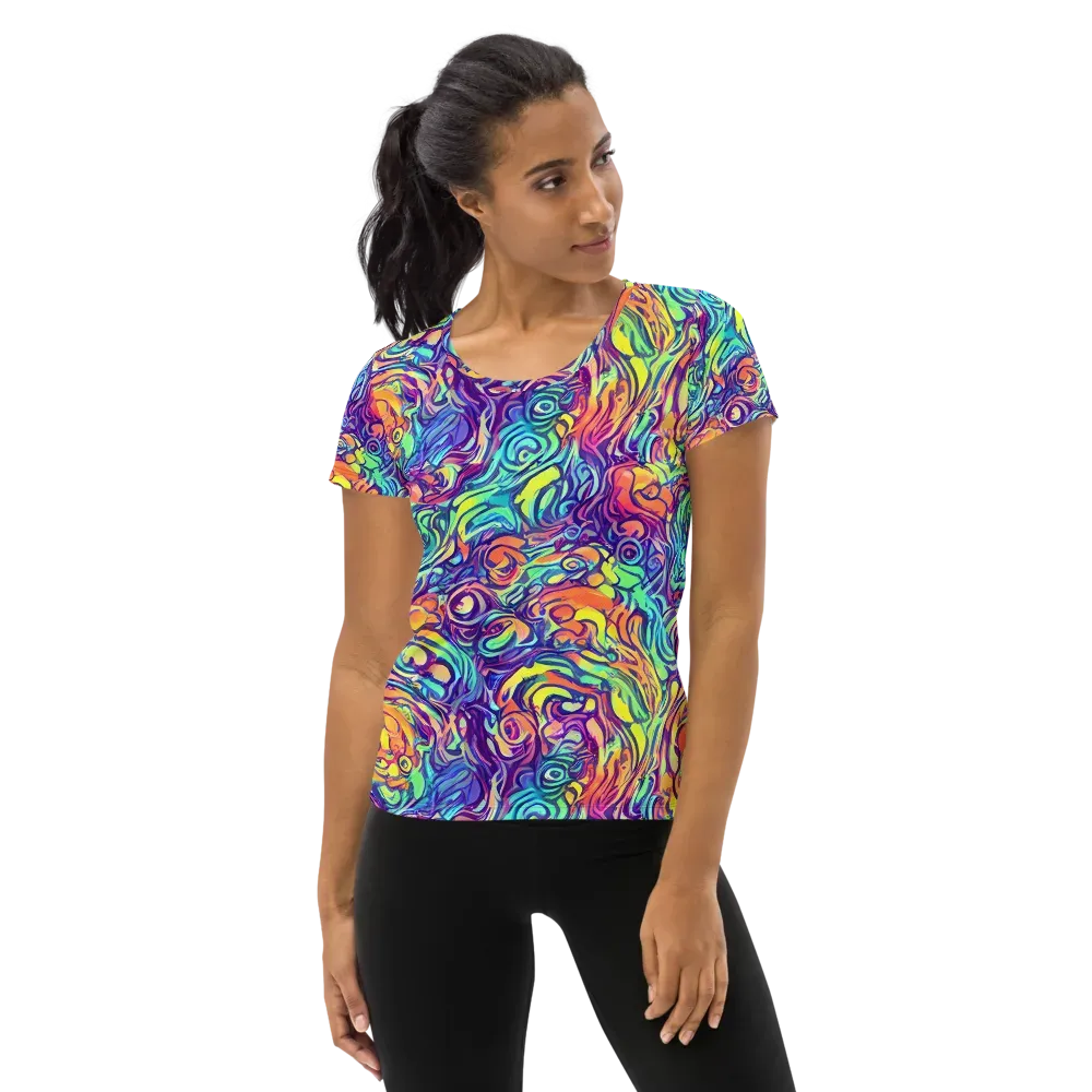 Citrus Voltage on Women's Athletic T-Shirt — Front