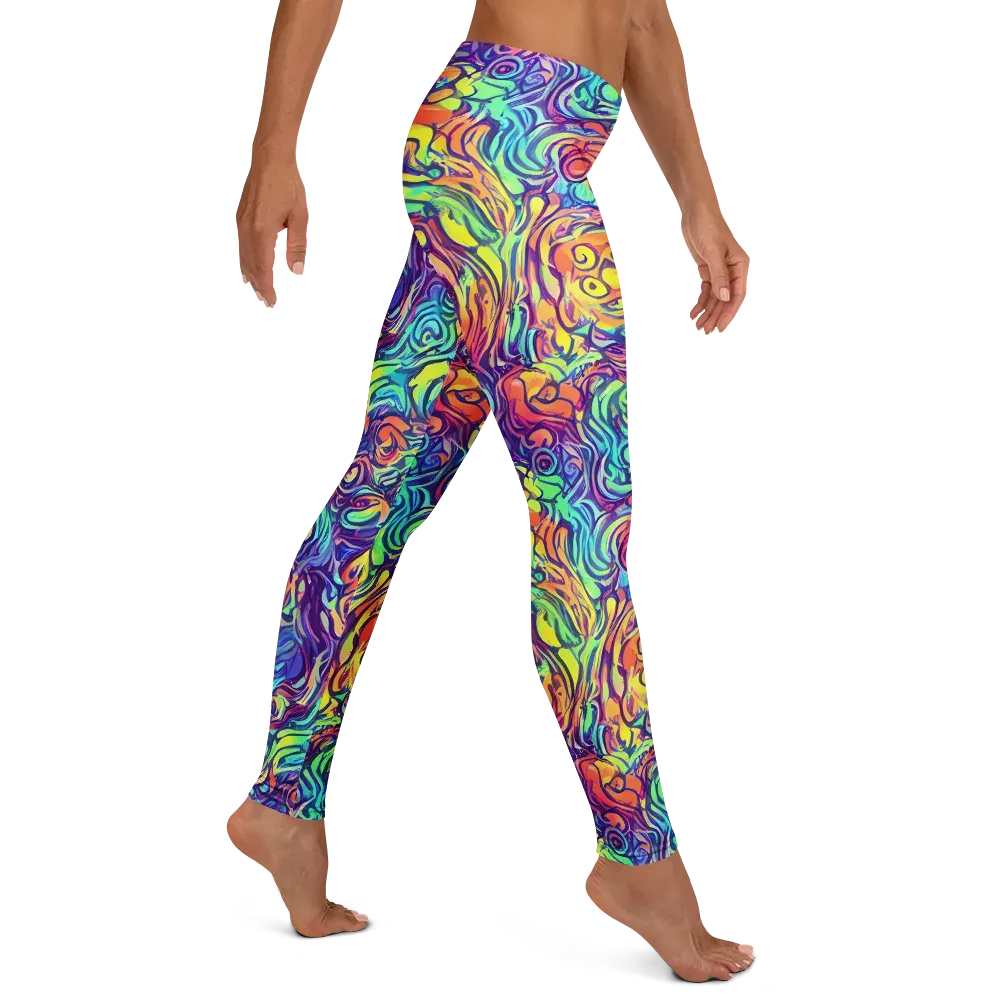 Citrus Voltage on Leggings — Right