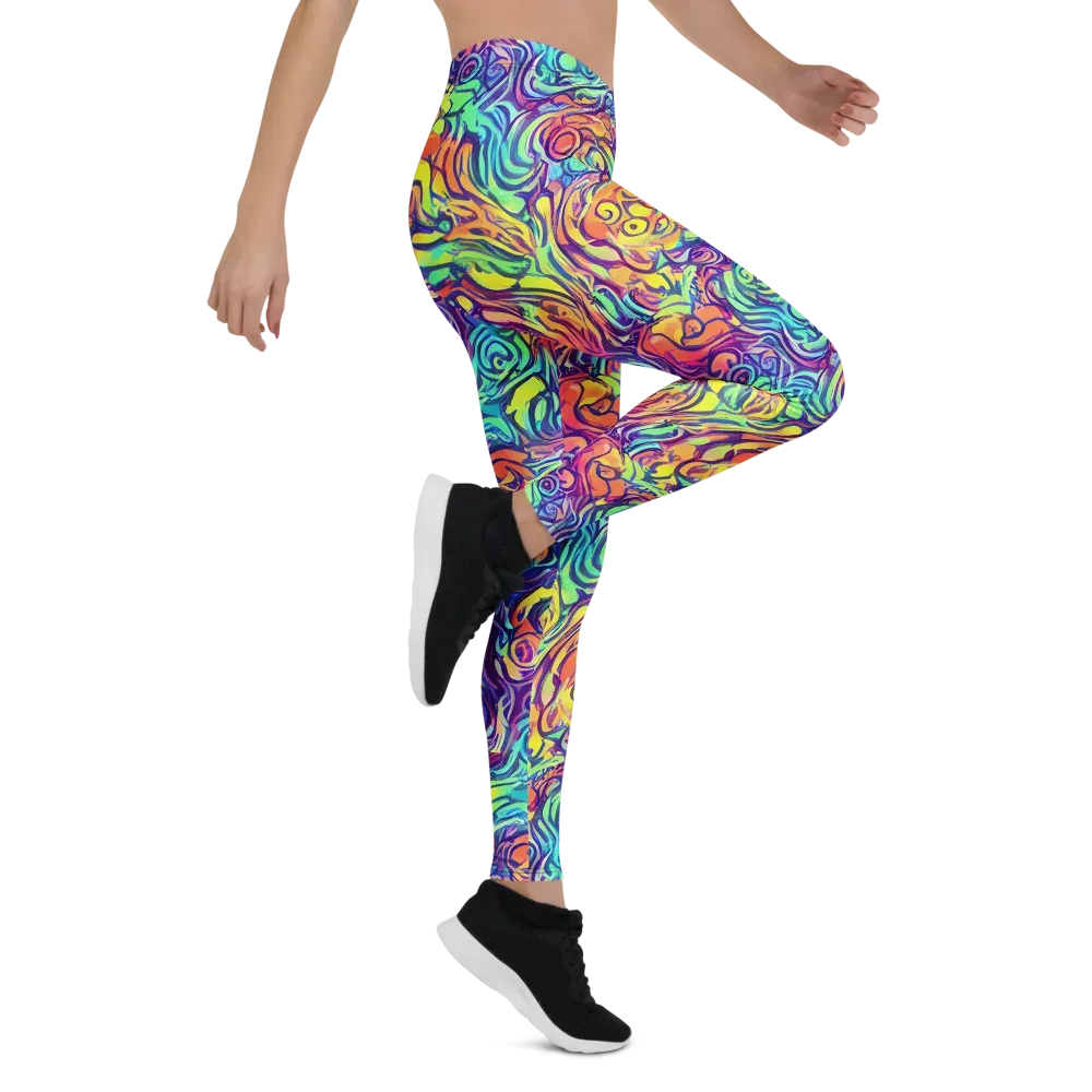 Citrus Voltage on Leggings — Right