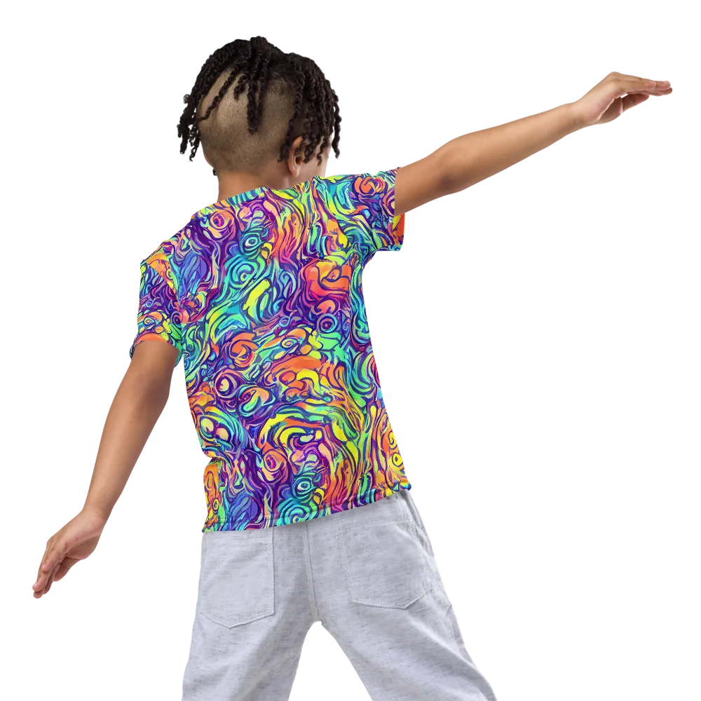 Citrus Voltage on Kids Crew Neck T-Shirt — Back