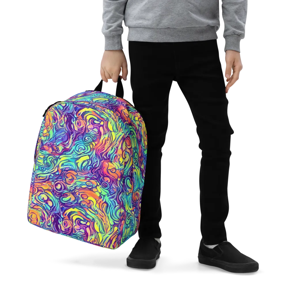 Citrus Voltage on Minimalist Backpack — Zoomed-in