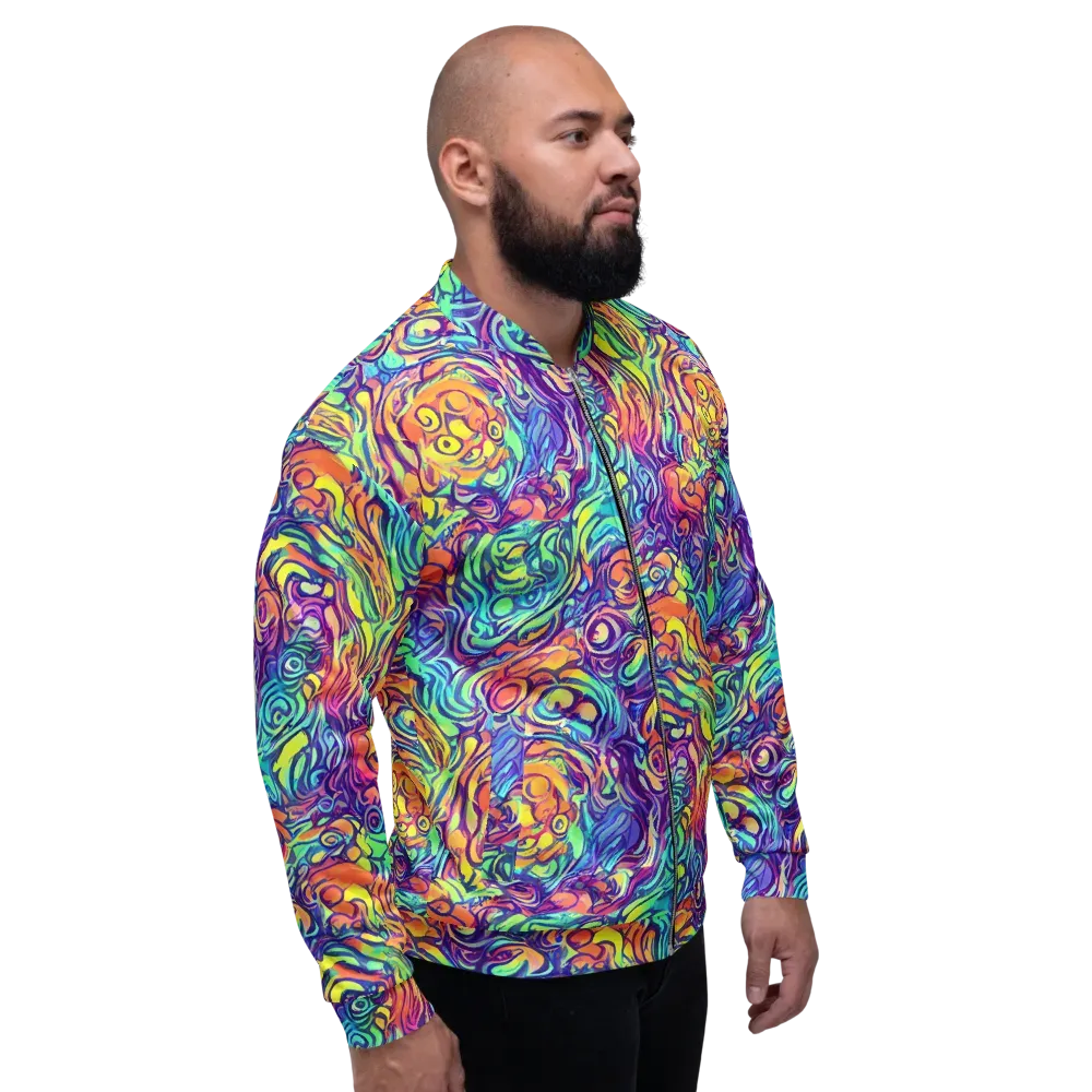 Citrus Voltage on Bomber Jacket — Right
