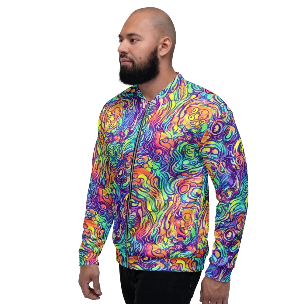 Citrus Voltage on Bomber Jacket — Left