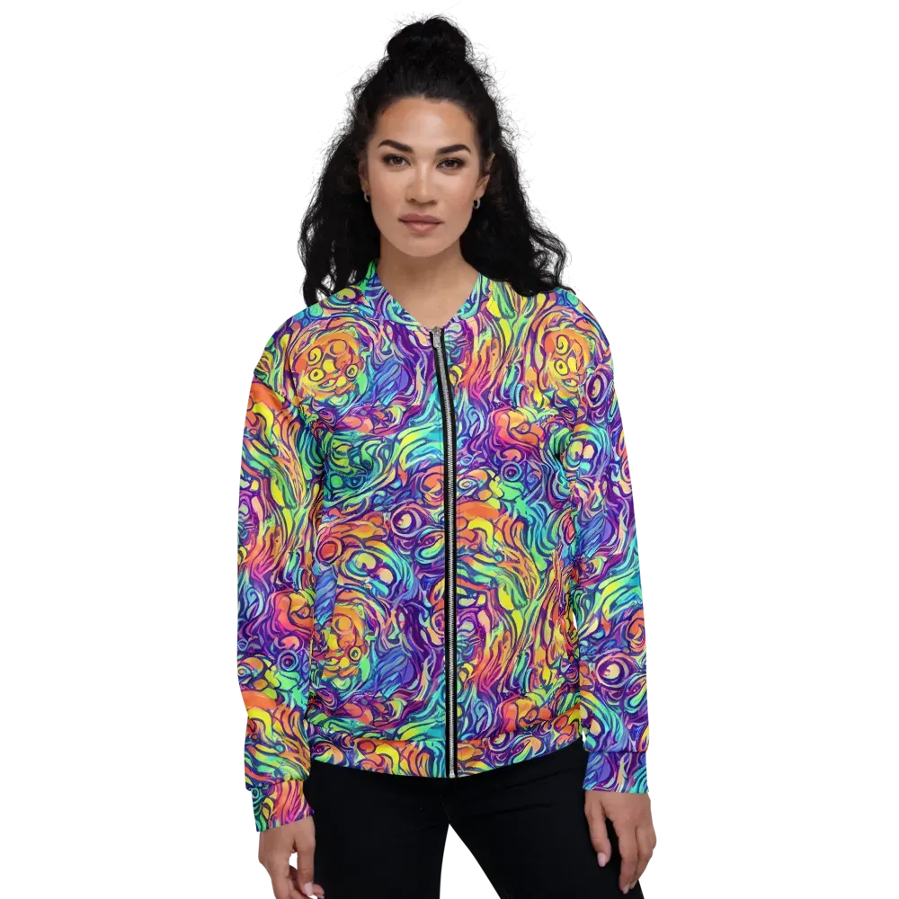 Citrus Voltage on Bomber Jacket — Front