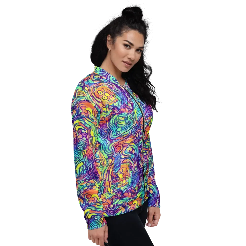 Citrus Voltage on Bomber Jacket — Right