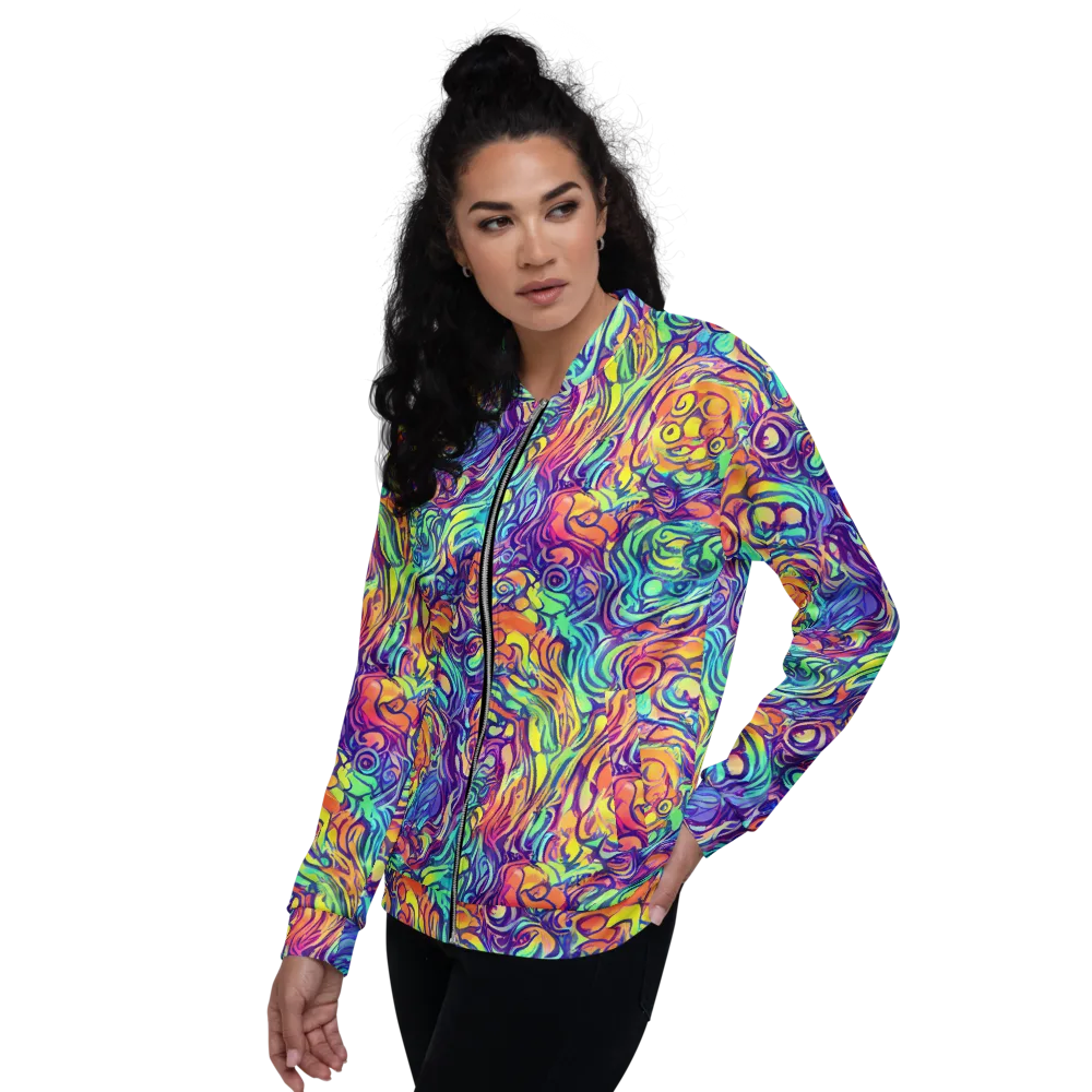 Citrus Voltage on Bomber Jacket — Left