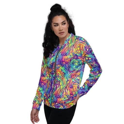 Citrus Voltage on a Bomber Jacket