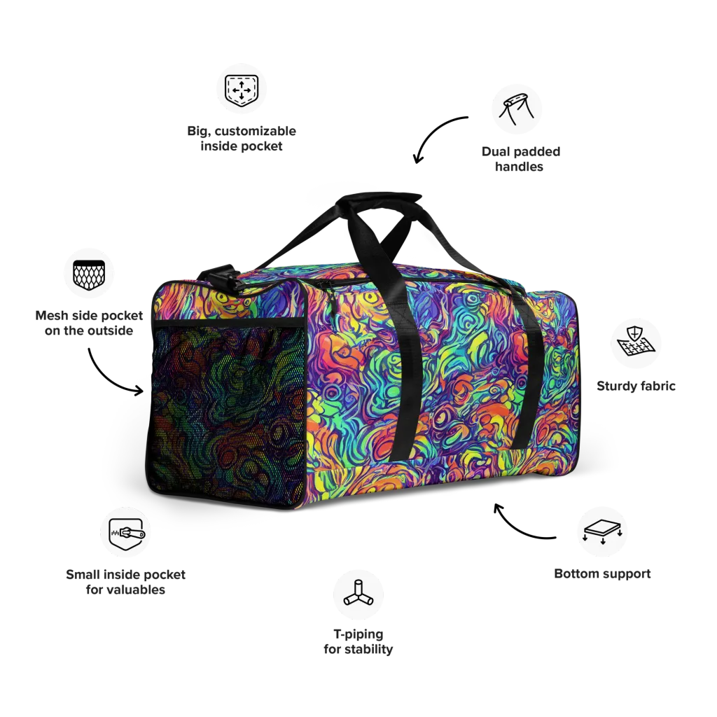 Citrus Voltage on Duffle Bag — Right Front
