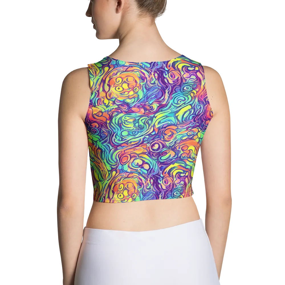 Citrus Voltage on Crop Top — Back